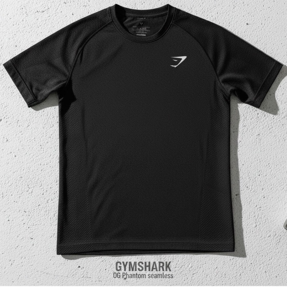 Gymshark OG Gymshark Phantom Seamless T-Shirt David Laid Era Grey Marl Size S